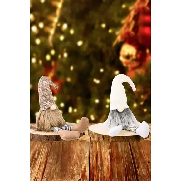 2-Pack Christmas Striped Faceless Gnomes - Picture 6 of 8